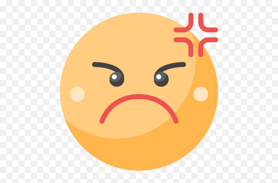 Angry - Free Smileys Icons Happy Png,Angry Emoji Icon