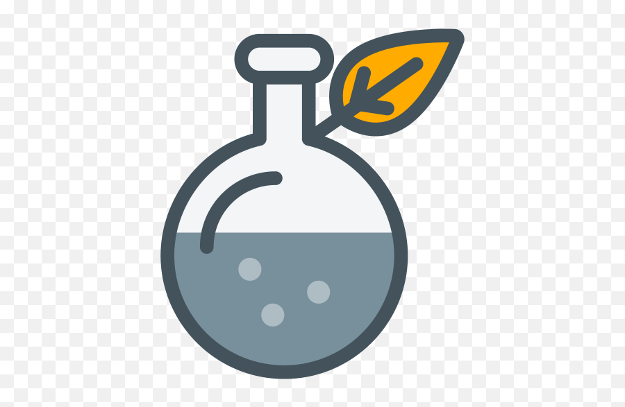 Lab Flask Leaf Sciencie Scientific Free Icon - Icon Research And Development Symbols Png,Science Flask Icon