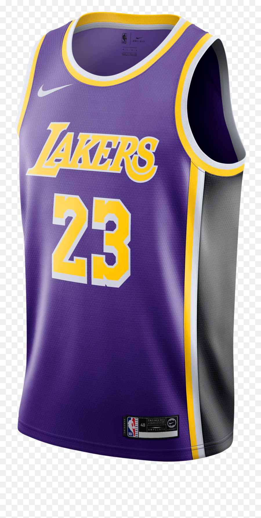 Nike Nba Los Angeles Lakers Lebron James Swingman Jersey For - Lakers Jersey Png,Lebron James Transparent