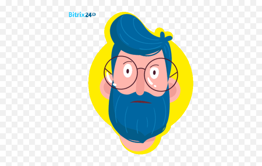Beard Beardy Man Sticker - Beard Beardy Man Bitrix24 Doubt Gif Animated Png,Animated Gif Clipart 