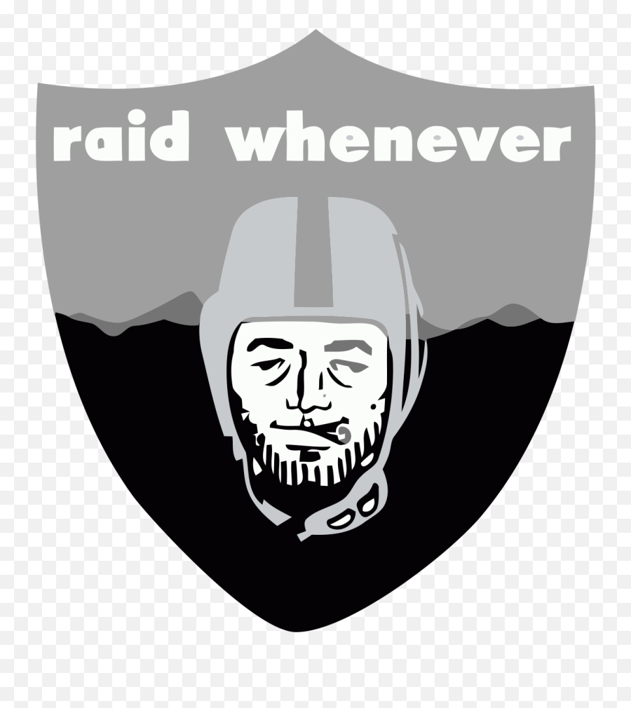 Oakland Raiders Smoking Weed Logo Fabric Transfer - Raiders Weed Logo Png,Raiders Icon