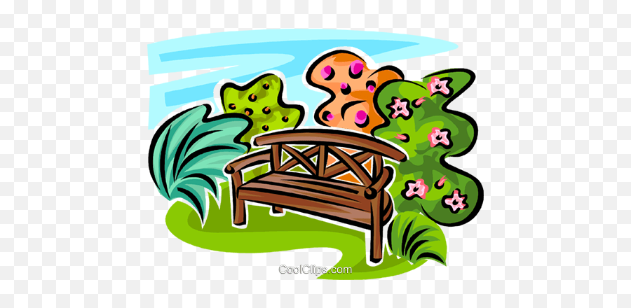 Park Bench Royalty Free Vector Clip Art Illustration - Clip Art Png,Park Bench Png