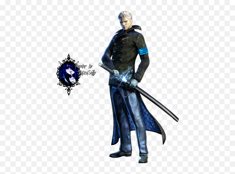 Devil May Cry 4 Vergil Clear Bonus Render PNG by VigoorDesigns on