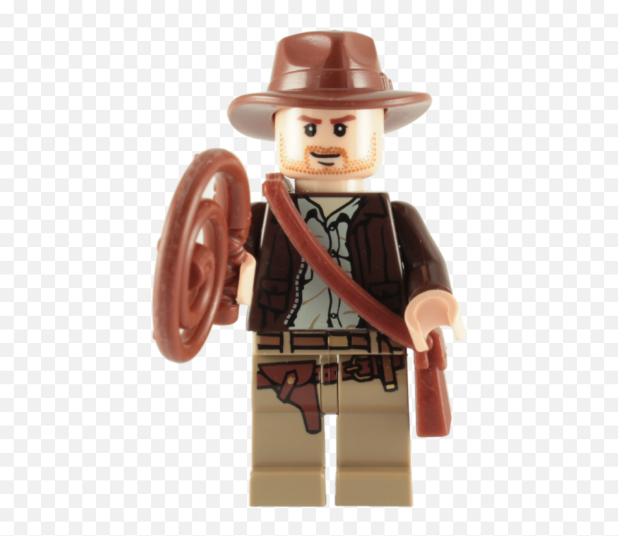 Download Hd Lego Indiana Jones Minifigure With Whip And - Minifigure Lego Indiana Jones Png,Indiana Jones Png