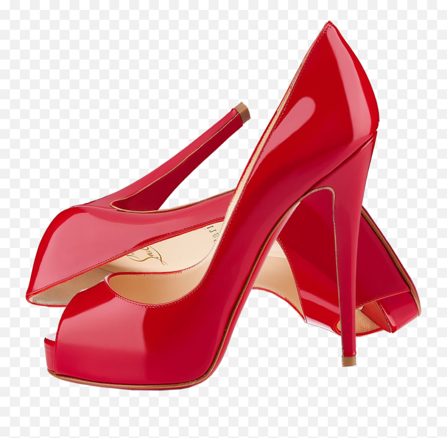 Download Simpsons Transparent High Heel - Red Peep Toe High Heel Open Toe Red Png,High Heel Png