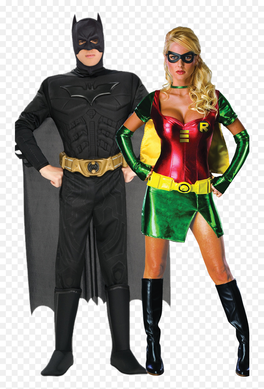 Batman And Lady Robin Couples Costume - Sexy Robin Costume Png,Batman And Robin Png