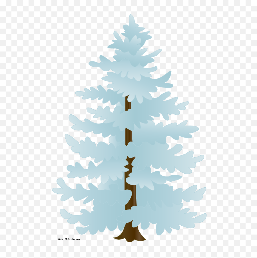 Tree Clipart Snow - Snowy Pine Tree With Transparent Clipart Snow Covered Tree Png,Snow Trees Png