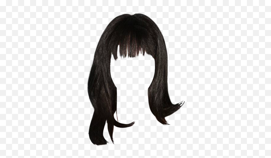 Download Naya Rivera Long Straight - Straight Black Hair Transparent Background Png,Blunt Transparent Background