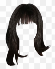 Download Naya Rivera Long Straight - Black Hair Transparent Background png