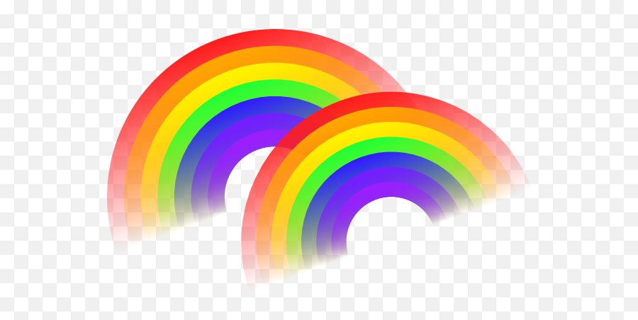 Download Double Rainbow Clip Art - Double Rainbow Double Rainbow Clipart Png,Rainbow Clipart Transparent Background