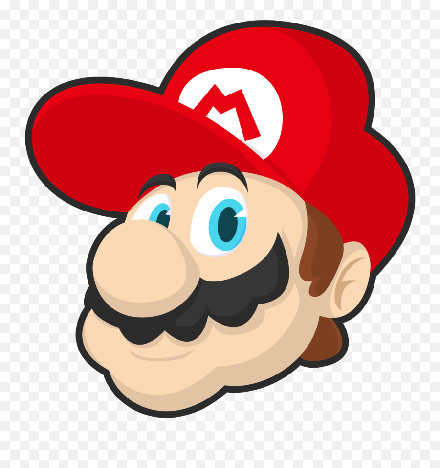Mario Head - Cartoon Png,Mario Head Png