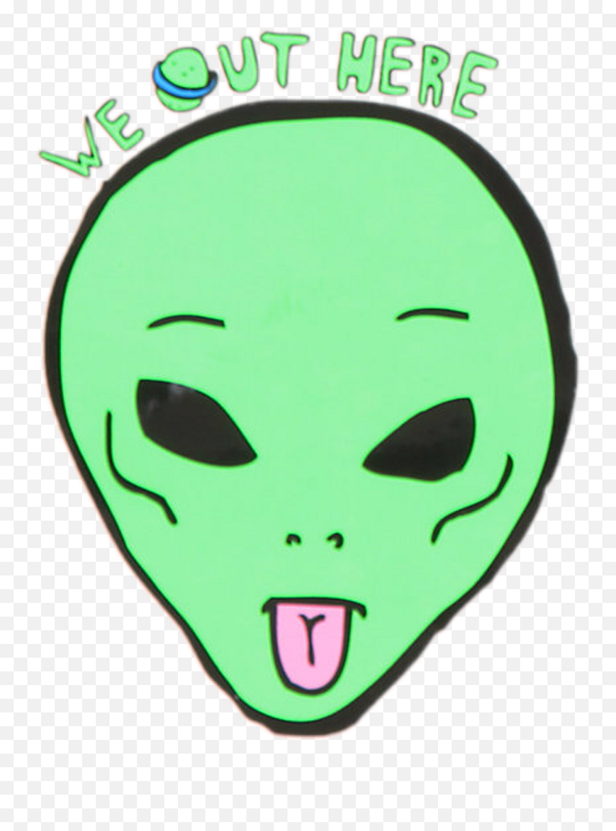 Ripndip Sticker - Alien Head With Tongue Png,Alien Head Png