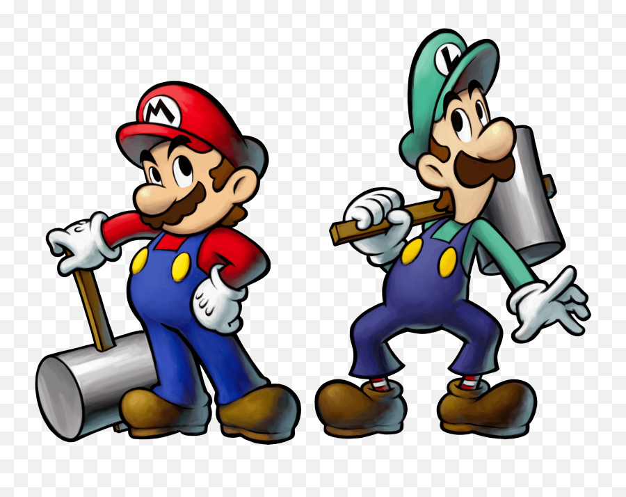 Mario U0026 Luigi Bowsers Inside Story Ds Artwork Including - Mario And Luigi Inside Story Mario Png,Luigi Png
