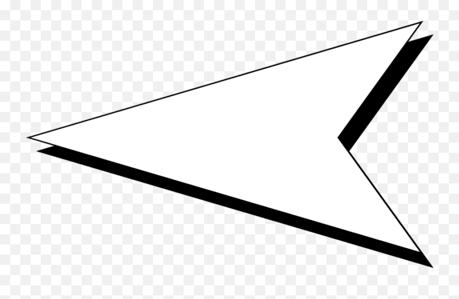 Download Hd Location Arrow White Png Clipart - Left Transparent White Arrow,Arrow With Transparent Background