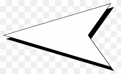 Download Hd Location Arrow White Png Clipart - Left Transparent