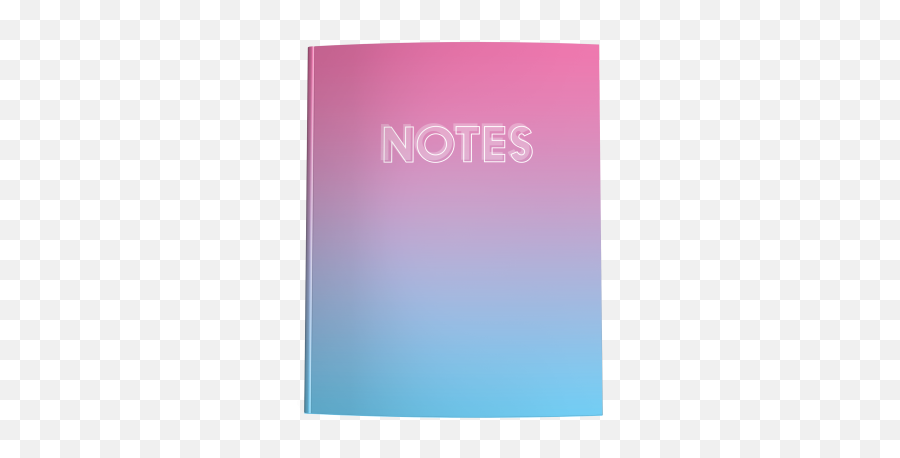 College Ruled Composition Notebook Pastel Rainbow Gradient - Paper Png,Pastel Rainbow Png