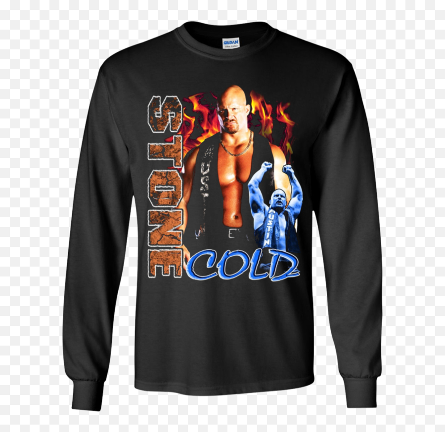 Wwe Champion Stone Cold Steve Austin Salute T Shirt Youth Ls - Maxwell Said And There Was Light T Shirt Png,Stone Cold Steve Austin Png