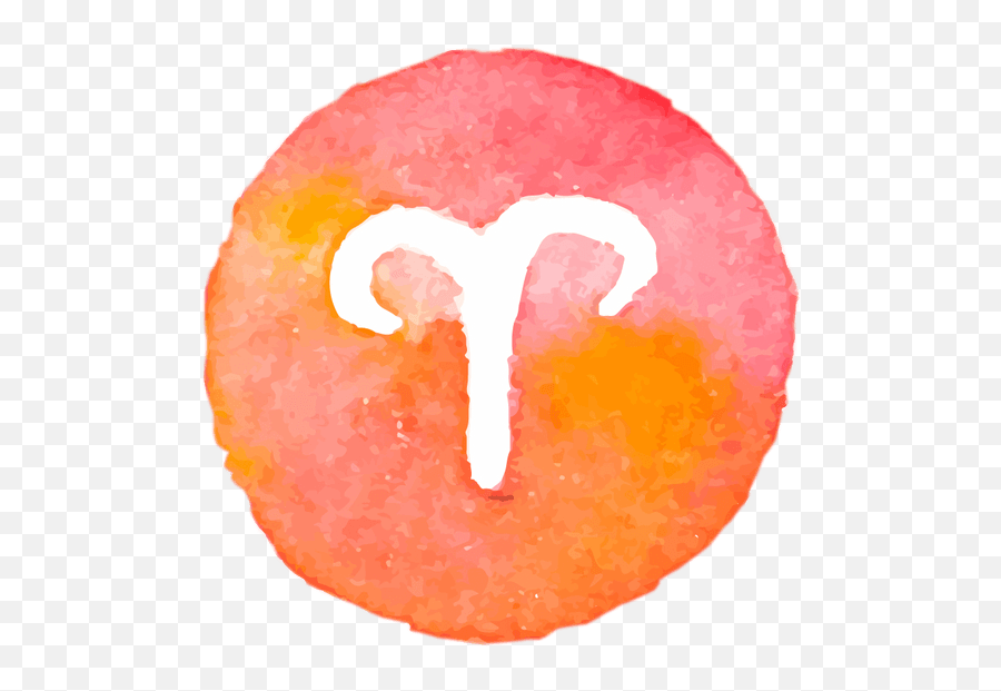 Sun Signs - Aries Sign Watercolor Png,Aries Png