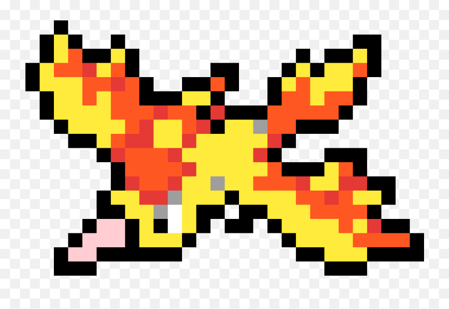 Pixilart - Moltres Pokemon By Sealdijon Shiny Moltres Pixel Art Png,Moltres Png