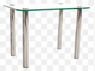 Vintage Leon Rosen For Pace Collection Chrome U0026 Glass Side Table - Leon Rosen For Pace Collection Png,Side Table Png