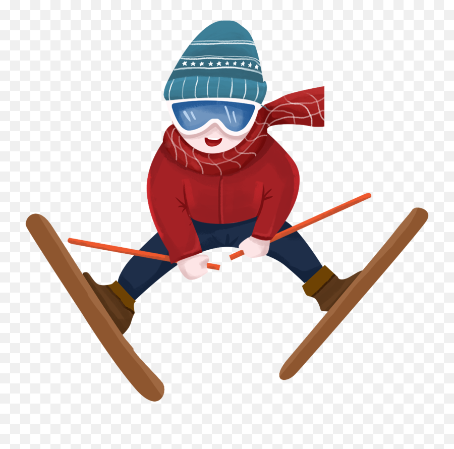 Download Fresh Winter Boy Character Png And Psd - Skiing Portable Network Graphics,Skiing Png