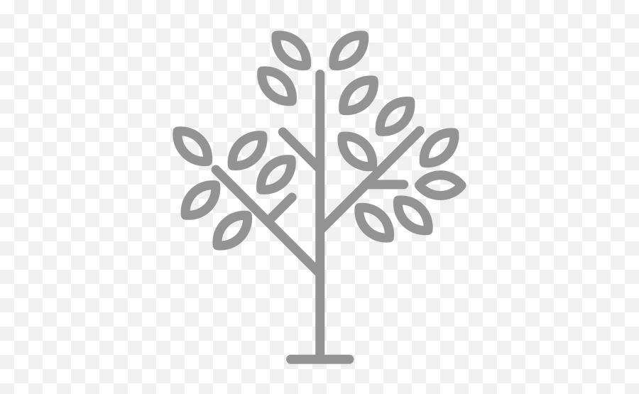 Few Leaves Tree Icon Stroke - Transparent Png U0026 Svg Vector File Sign,Transparent Background Tree