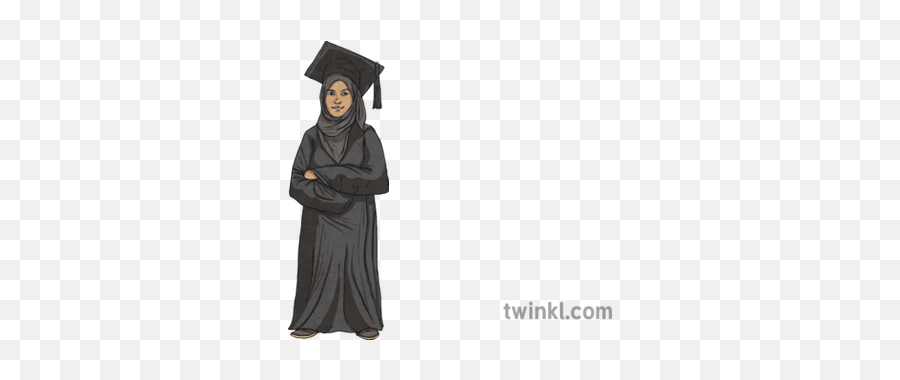 Emirati Student Girl Graduate Mortar Board Person School - Emirati Graduates Png,Mortarboard Png