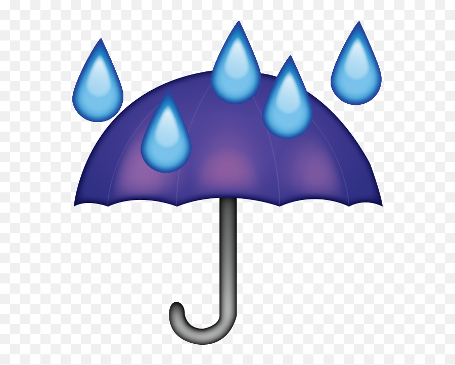 Download Umbrella Rain Drops Emoji - Umbrella Rain Emoji Png,Rain Emoji Png
