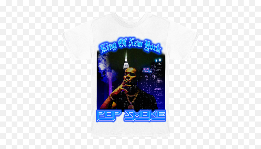 Pop Smoke Official Store - King Of New York Pop Smoke Shirt Png,Vlone Png