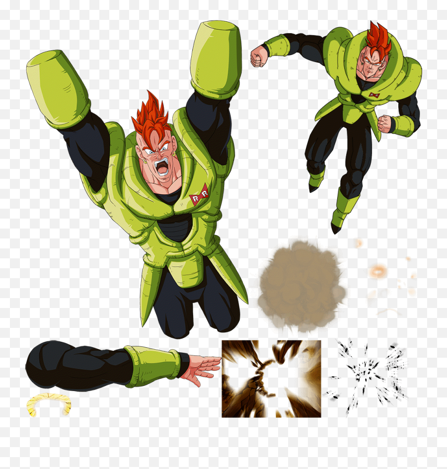 Dokkan Assets - Android 16 Dokkan Assets Png,Android 17 Png