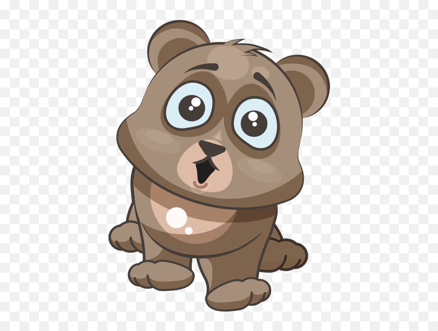Bear Emoji Png - Cuddlebug Teddy Bear Emoji Stickers Png Cuddlebug Bear,Surprised Png