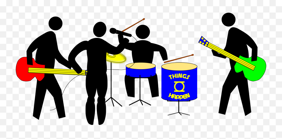 Marching Band Drawing Clip Art - Musical Ensemble Clipart Png,Marching Band Png