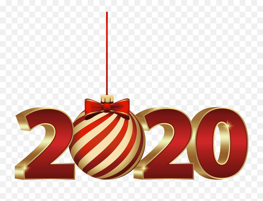 2020 With Christmas Ball Png Clipart - Xmas Clipart 2020,Christmas Balls Png