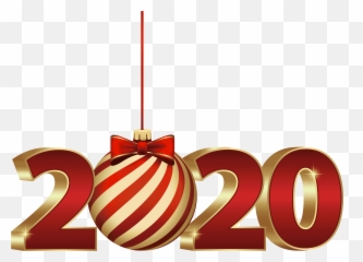 2020 With Christmas Ball Png Clipart - Xmas Clipart 2020,Christmas Balls Png