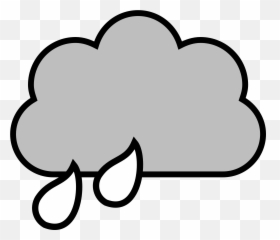 Cloudy Clipart Black And White - Rain Cloud Clipart Rain Clipart Black And White Free Png,Cloud Clipart Transparent