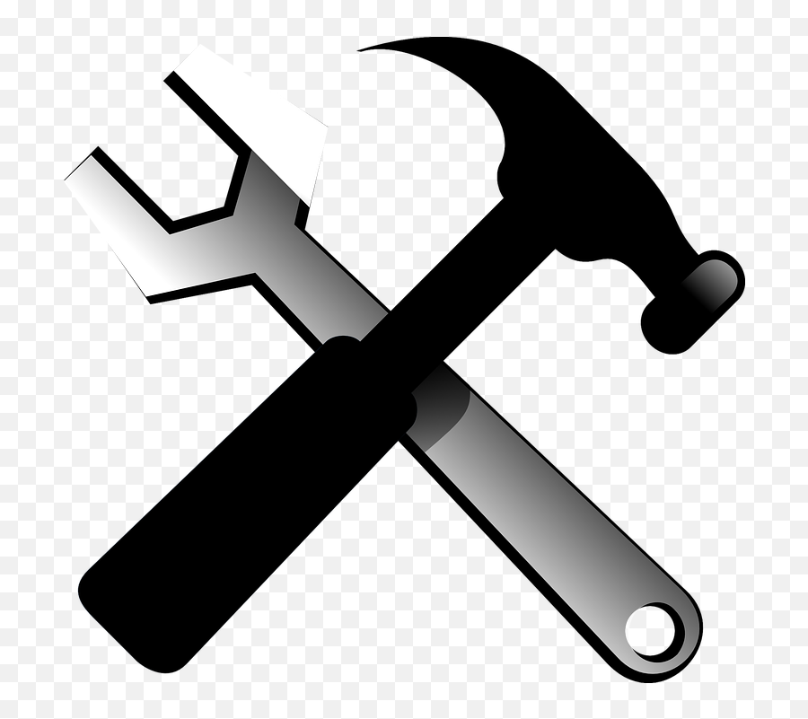 Tools Hammer Wrench - Free Vector Graphic On Pixabay Silhouettes Carpenter Tools Svg Png,Construction Tools Png