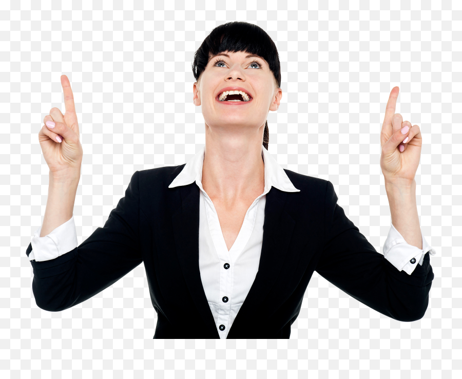 Download Women Pointing Top Png Image For Free - Transparent Excited Png,Pointing Finger Transparent Background