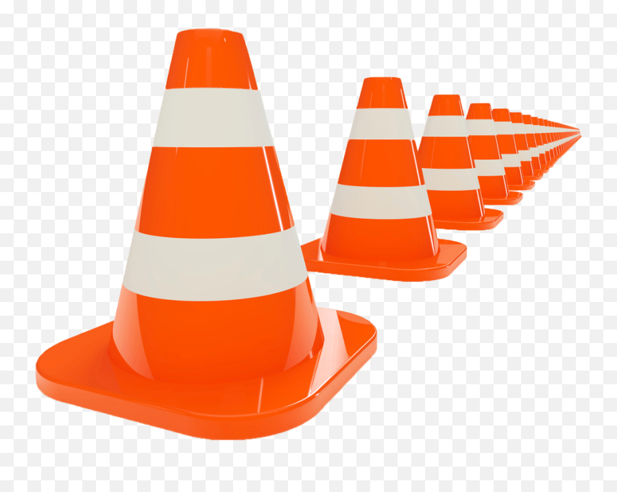 Traffic Cone Line Illustration - Traffic Cones Png,Cone Png