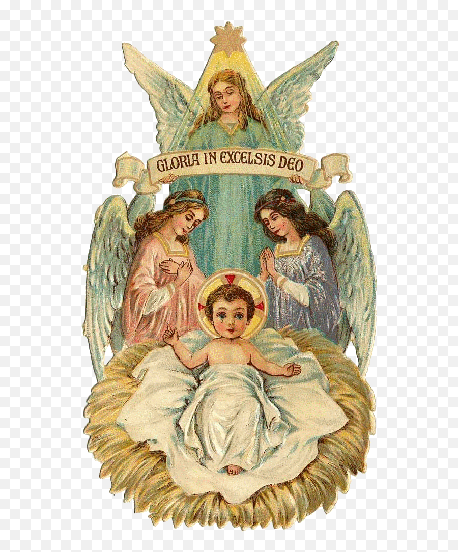 Christmas Gifspng Angels Vintage - Christmas Day,Baby Jesus Png