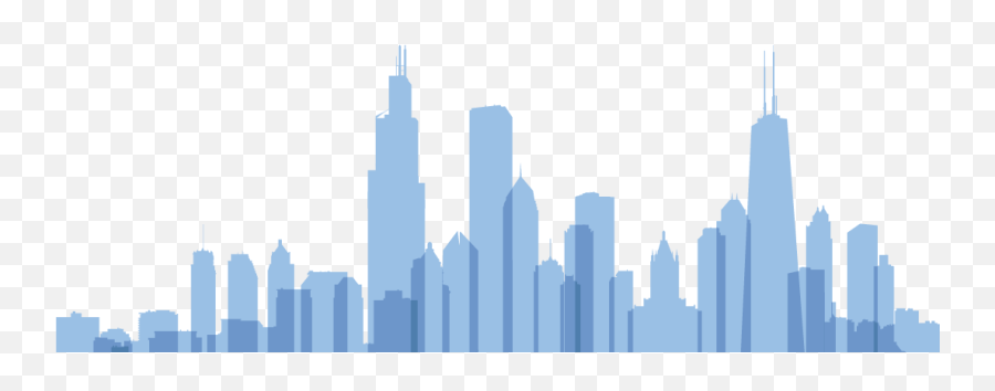 Transparent Chicago Skyline Silhouette - Chicago Skyline Silhouette Png,Chicago Skyline Silhouette Png