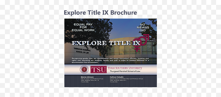Title Ix Thurgood Marshall - Vertical Png,Texas Southern Logo