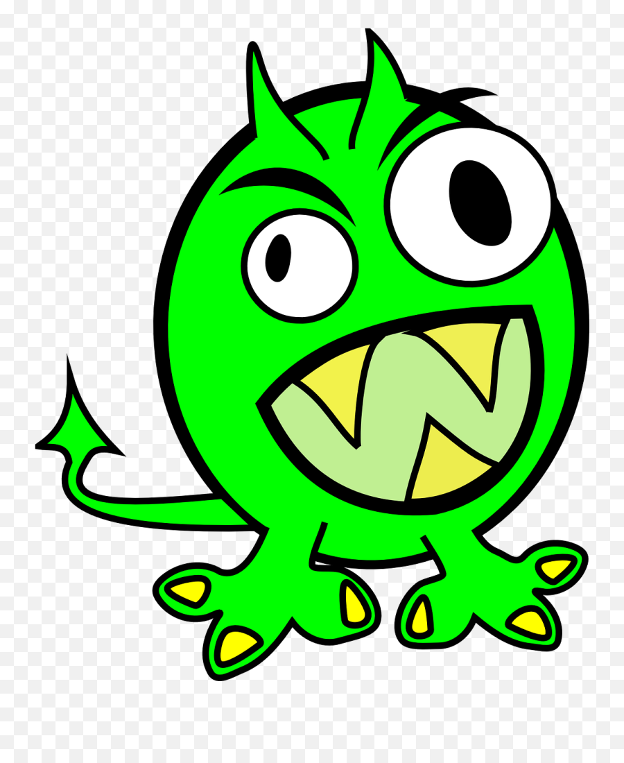 Monster Alien Green Lime Scary - Clip Art A Monster Png,Flying Spaghetti Monster Icon