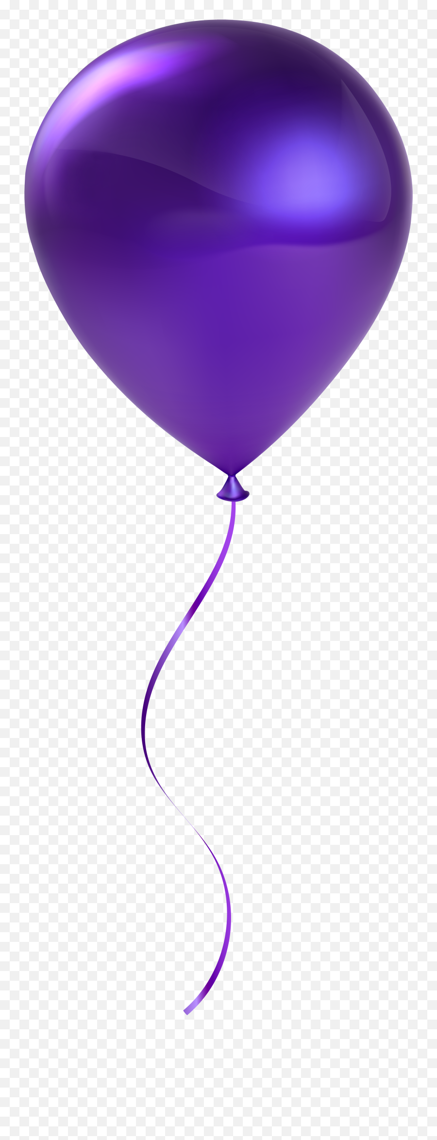 Clipart Balloons Violet Transparent - Purple Balloon Transparent Background Png,Balloons Transparent