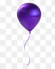 Clipart Balloons Violet Transparent - Purple Background png