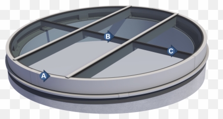 Round Skylight Acurlite Structural Skylights Inc - Detail Drawing png