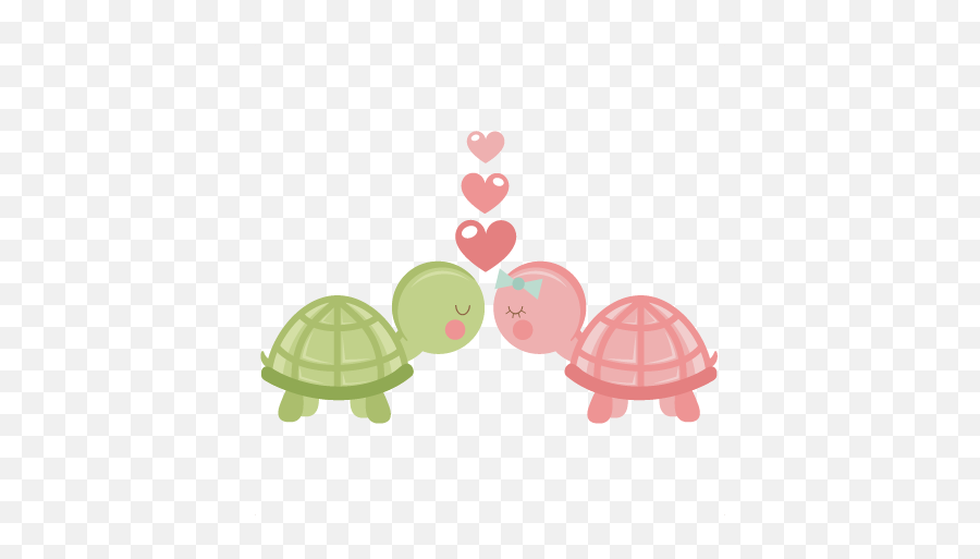 Turtles In Love Svg Scrapbook Cut File - Turtle Love Clipart Png,Cute Turtle Png