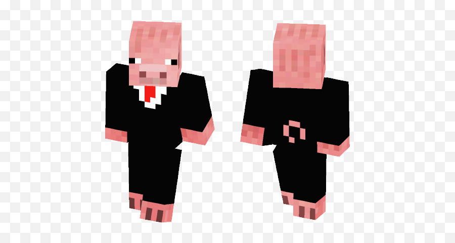 Download Pig In A Suit Minecraft Skin - Minecraft Pig Suit Skin Png,Minecraft Pig Png