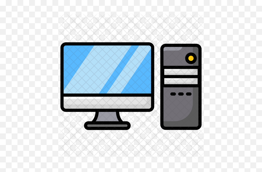 Desktop Computer Icon - Computer Monitor Png,Desktop Computer Png