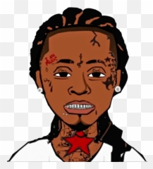 Download Hd Lil Wayne Cartoon Psd - Cartoon The Boondocks Drawings Png,Lil Wayne Png