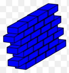 Blue Brick Wall Png Svg Clip Art For Web - Download Transparent Cartoon
